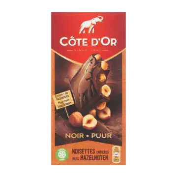 Cote dOr Pure Chocolade Hele Hazelnoten Côte d'Or Pure Chocolade Hele Hazelnoten
