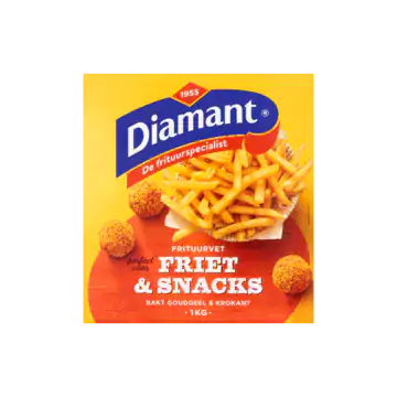 Diamant Friet Snacks Vast Frituurvet Diamant Fries & snacks solid frying fat