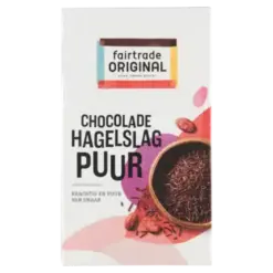 Fair Trade Chocolade hagelslag puur