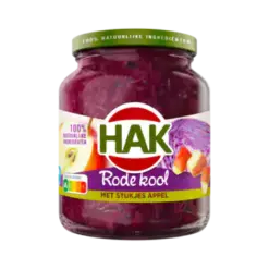 Hak Rode kool met stukjes appel