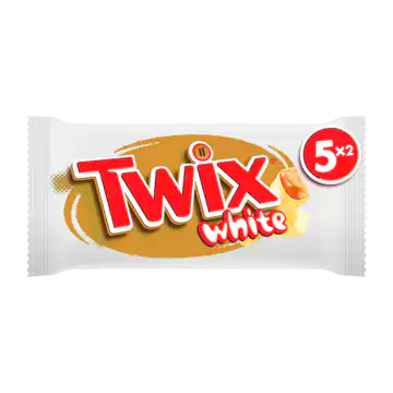Ingredienten Twix White chocolade repen