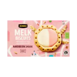 Jumbo Melkbiscuits Melk & Aardbei