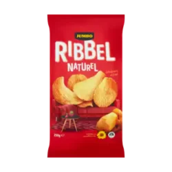 Jumbo Ribbel Naturel Chips