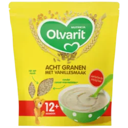 Olvarit Eight Cereals with Vanilla flavor 12+ Months