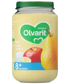Olvarit Pear Apple Yoghurt 8+