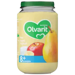 Olvarit Pear Apple Yoghurt 8+