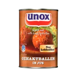 Unox meatballs in gravy