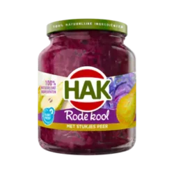 Hak Red cabbage with pieces of pear