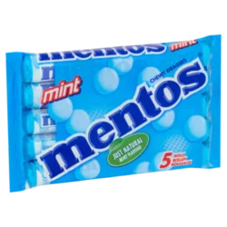 Mentos Mint Rollen Snoep Pepermunt 5-pack