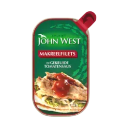 John West Mackerel fillet in seasoned tomato sauce
