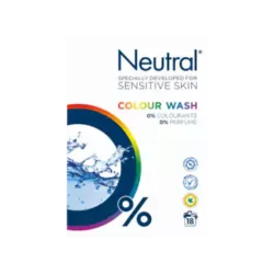 Neutral color detergent powder