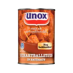 Unox meatballs in satay sauce