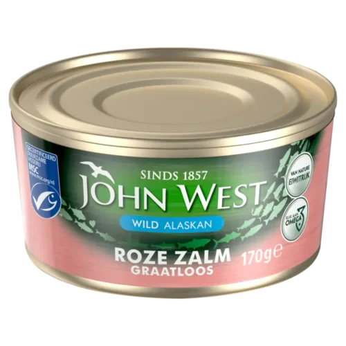 John West wild pink salmon without skin and bone