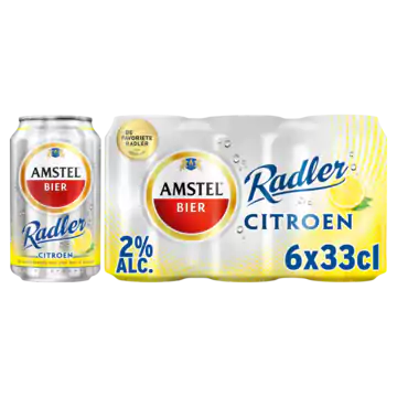 Amstel Radler Beer Lemon Can 6 x 33cl Amstel Radler Beer Lemon Can 6 x 33cl
