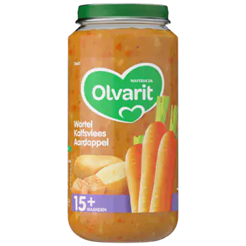 Olvarit Carrot Veal Potato 15+