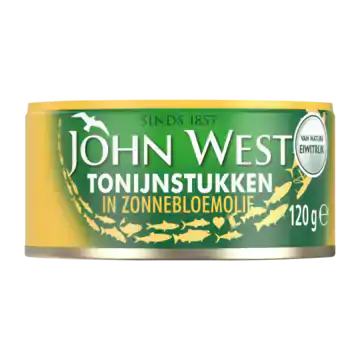 John West Tonijnstukken in Zonnebloemolie