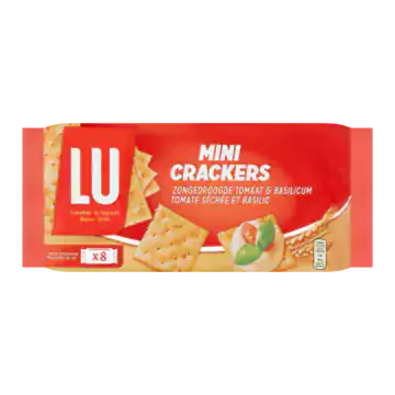 LU Mini Crackers Zongedroogde Tomaat Basilicum LU Mini Crackers Zongedroogde Tomaat & Basilicum