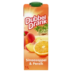 DubbelDrank Sinaasappel en Perzik