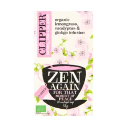 Clipper Zen Again Kräutertee mit Zitronengras, Eukalyptus und Ginkgo