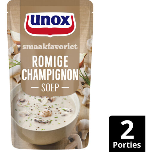 Unox Soep in Zak Romige Champignonsoep