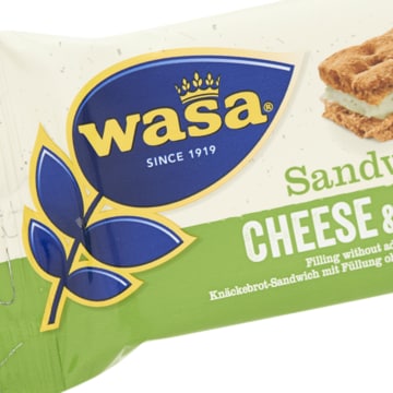 Wasa Sandwich Cheese &amp; Chives 3 Stuks 111g Productfoto Jumbo Brandshot 180x180