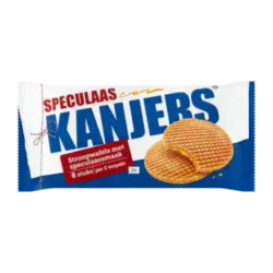 Kanjers Stroopwafels with Speculaas flavorSpeculaas-flavoured Stroopwafels jugs