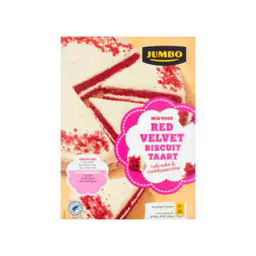 Jumbo Mix voor Red Velvet Biscuit Taart