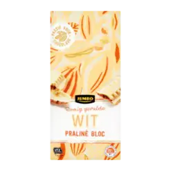 Jumbo White Praline Bloc Chocolate Bar
