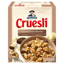 Quaker Cruesli Cookies and Cream