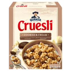 Quaker Cruesli Cookies en Cream