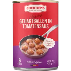 Coertjens Gehaktballen in Tomatensaus