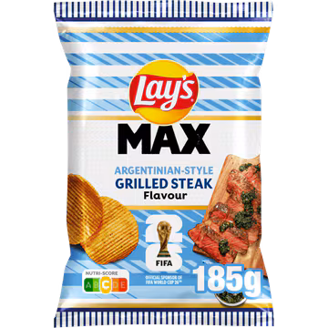 Lay'S Max Gerippte Chips Gegrilltes Steak Lay's Max gerippte Chips gegrilltes Steak