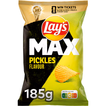 Lay's Max Ribbed Chips Pickles